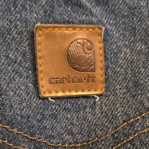 Carhartt Denim Jeans with Brown Patch 46x30 Traditional Fit